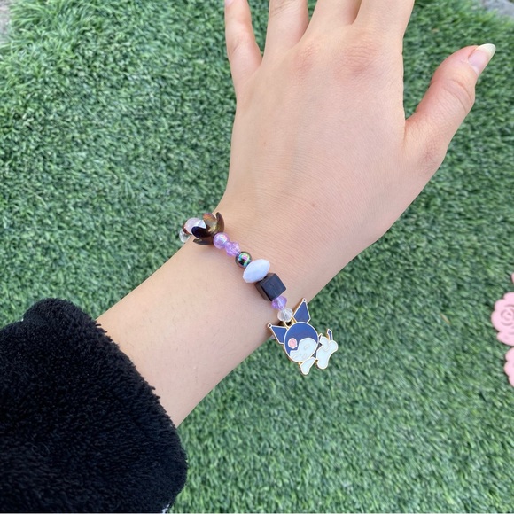 Sanrio Kuromi & Cinnamoroll Decora Beads Kawaii Bracelet Set - Picture 5 of 7